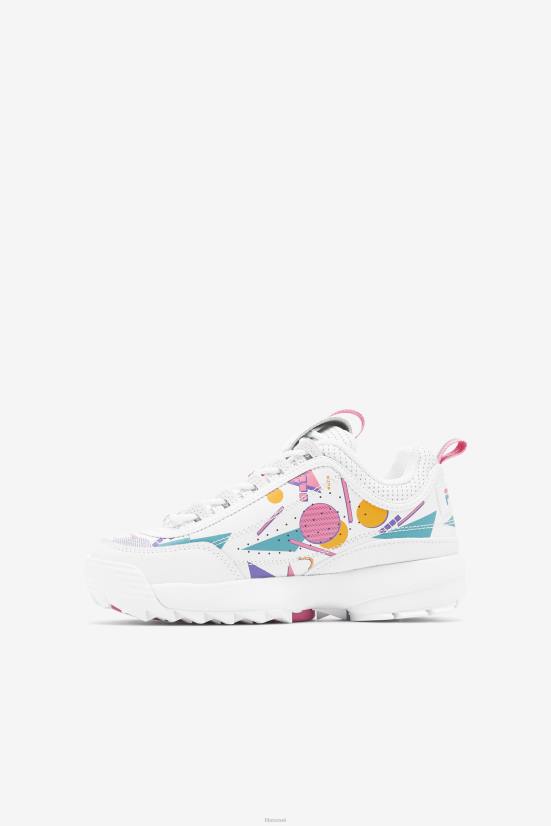 לבן / בועות / כחול FILA משבש לילדים קטנים 2 פרמיום פילה לבן/בועות/כחול 68LF2198