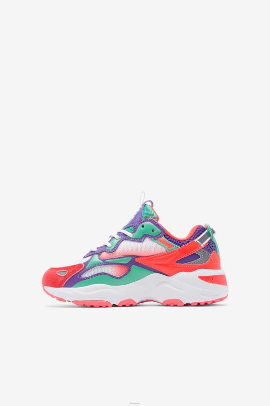 לבן/אלמוג לוהט/סגול FILA fila little children's ray tracer apex לבן/אלמוג לוהט/סגול 68LF2275