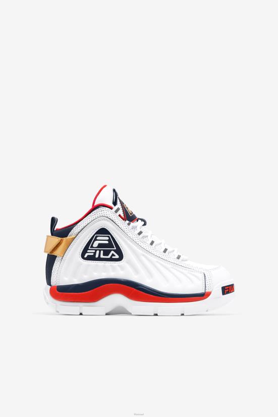 לבן/כחול/אדום FILA little kids' grant hill 2 game break white/blues/red fila 68LF2225