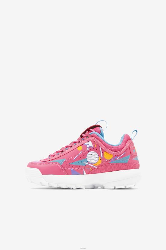 מסטיק/כחול/לבן FILA משבש לילדים גדולים 2 פרמיום פילה מסטיק/כחול/לבן 68LF2066