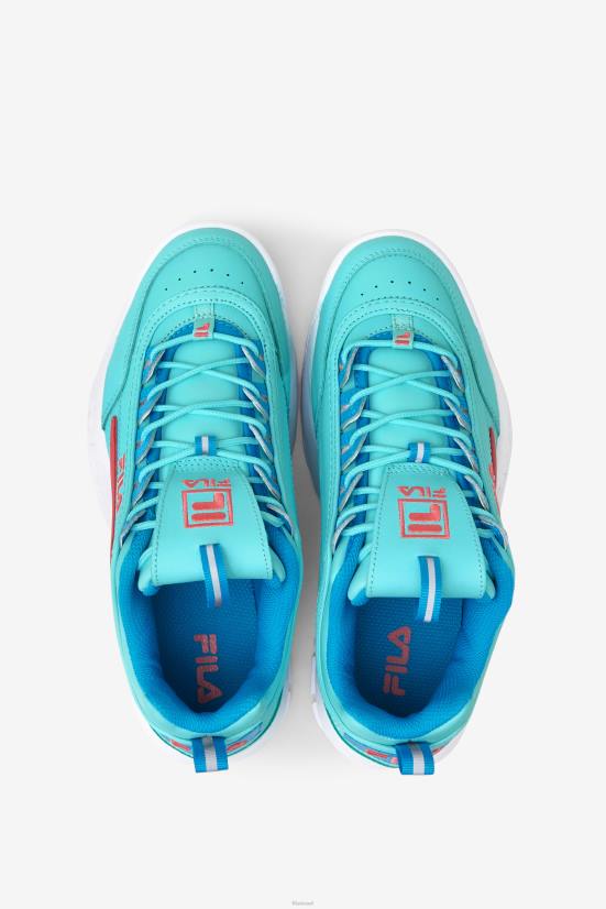 כחול/כחול אטומי/ורד תה FILA משבש לילדים גדולים 2 פרימיום כחול/כחול אטומי/תה ורד פילה 68LF2069