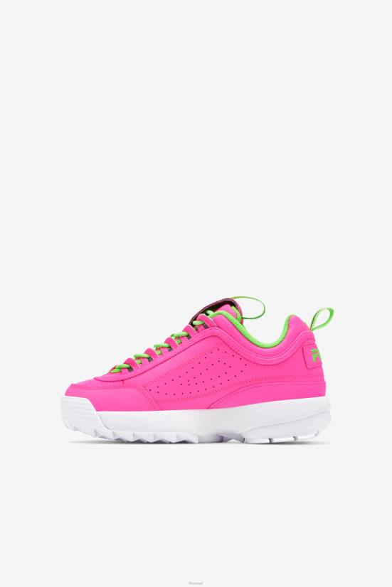 ורוד/ירוק/לבן FILA ורוד/ירוק/לבן משבש ילדים גדולים 2 פילה פרימיום 68LF2070