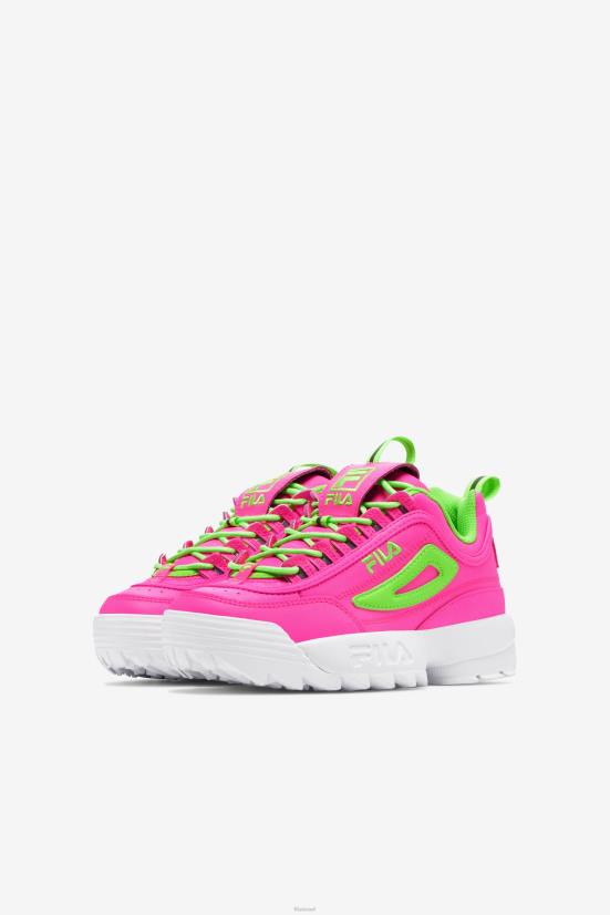 ורוד/ירוק/לבן FILA ורוד/ירוק/לבן משבש ילדים גדולים 2 פילה פרימיום 68LF2070