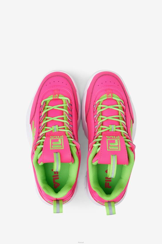 ורוד/ירוק/לבן FILA ורוד/ירוק/לבן משבש ילדים גדולים 2 פילה פרימיום 68LF2070