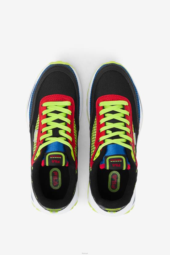 שחור/כחול/אדום FILA רנו של פילה ילדים גדולים שחור/כחול/אדום 68LF2167