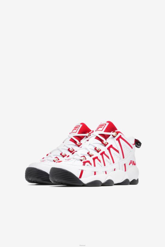 לבן/אדום/שחור FILA לבן/אדום/שחור ספגטי פילה לילדים גדולים מחסנית 68LF2178