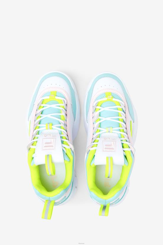 לבן/צהוב/כחול FILA fila לבן/צהוב/כחול משבש ילדים גדולים 2 פרימיום 68LF2068