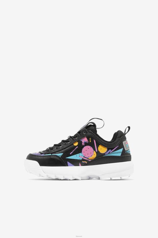 שחור / קטניות / לבן FILA fila big kids' disruptor 2 פרימיום שחור/בובע/לבן 68LF2065