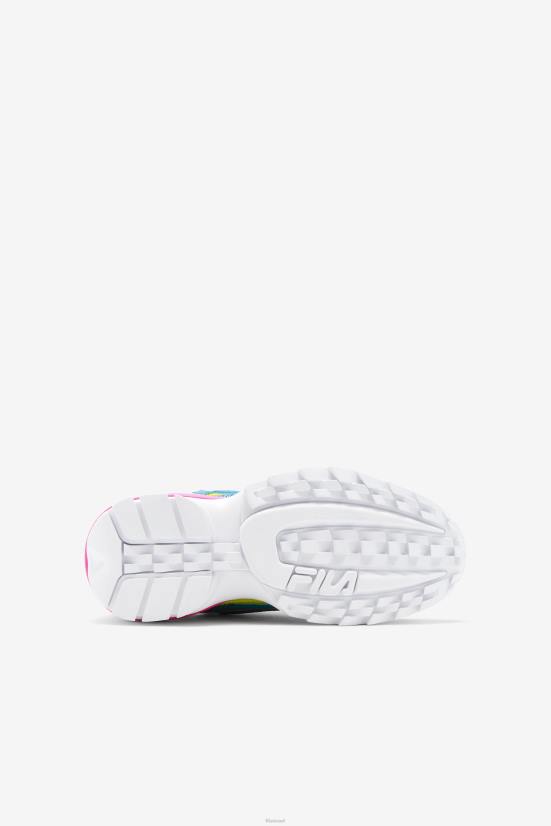 צהוב/כחול אטומי/ורוד FILA fila big kids' disruptor 2 exp צהוב/אטומי כחול/ורוד 68LF2053