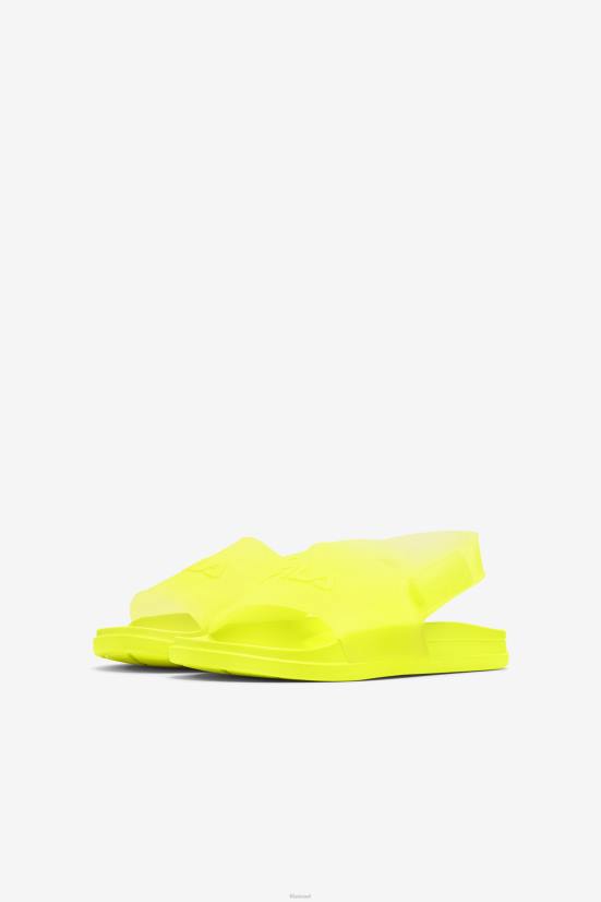 צהוב FILA מגלשת saveeno לילדים גדולים של fila yellow 68LF2176