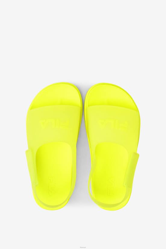 צהוב FILA מגלשת saveeno לילדים גדולים של fila yellow 68LF2176