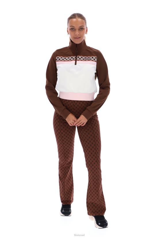 FILA חלק עליון למסלול פילה לורה 1/4 הדפס רוכסן 68LF3406