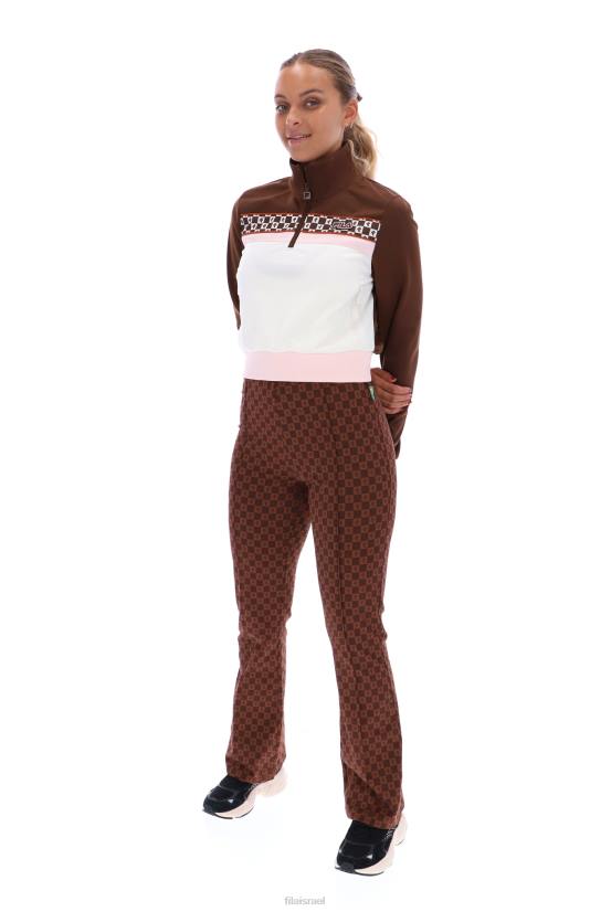 FILA חלק עליון למסלול פילה לורה 1/4 הדפס רוכסן 68LF3406