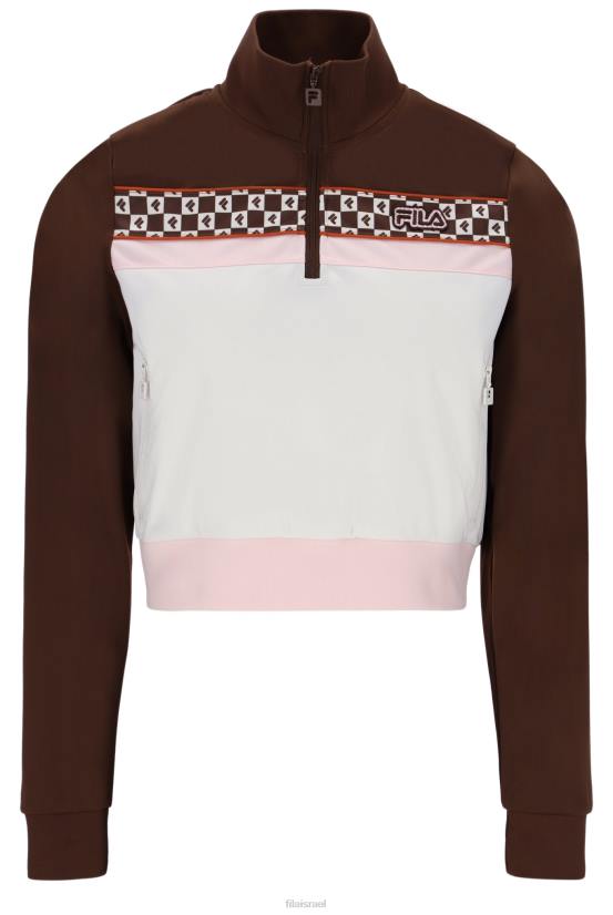 FILA חלק עליון למסלול פילה לורה 1/4 הדפס רוכסן 68LF3406