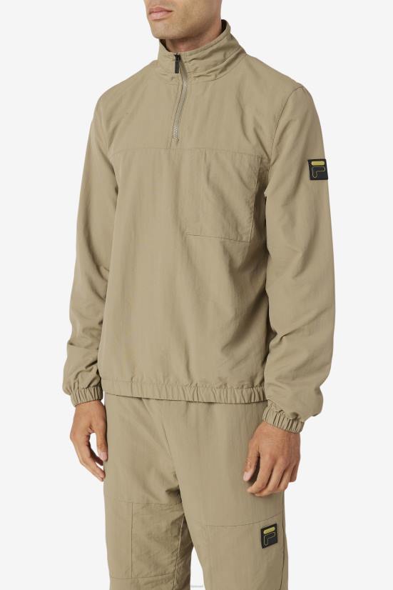 ירוק סמוי FILA מעיל פילה סמוי ירוק מגנוס 1/4 רוכסן 68LF886