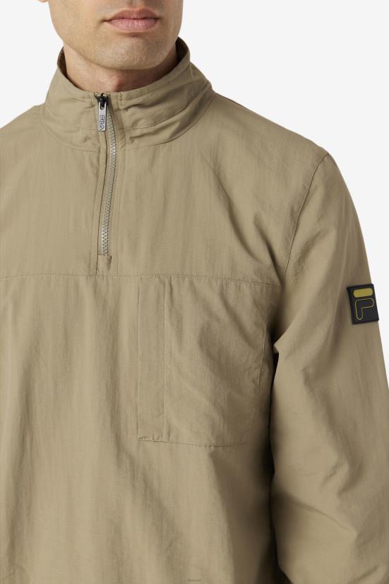 ירוק סמוי FILA מעיל פילה סמוי ירוק מגנוס 1/4 רוכסן 68LF886