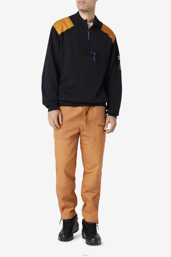 שחור/אדוב FILA שחור/אדוב מרקל 1/4 סוודר רוכסן fila 68LF516