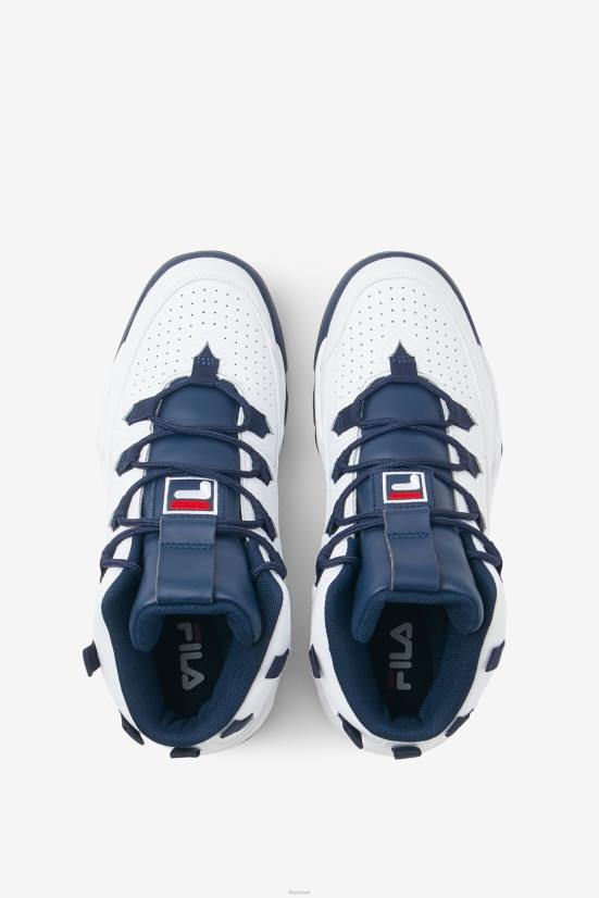 לבן/כהה/אדום FILA גבעת מענק נשים לבנה/צי/אדום 1 פילה 68LF1272