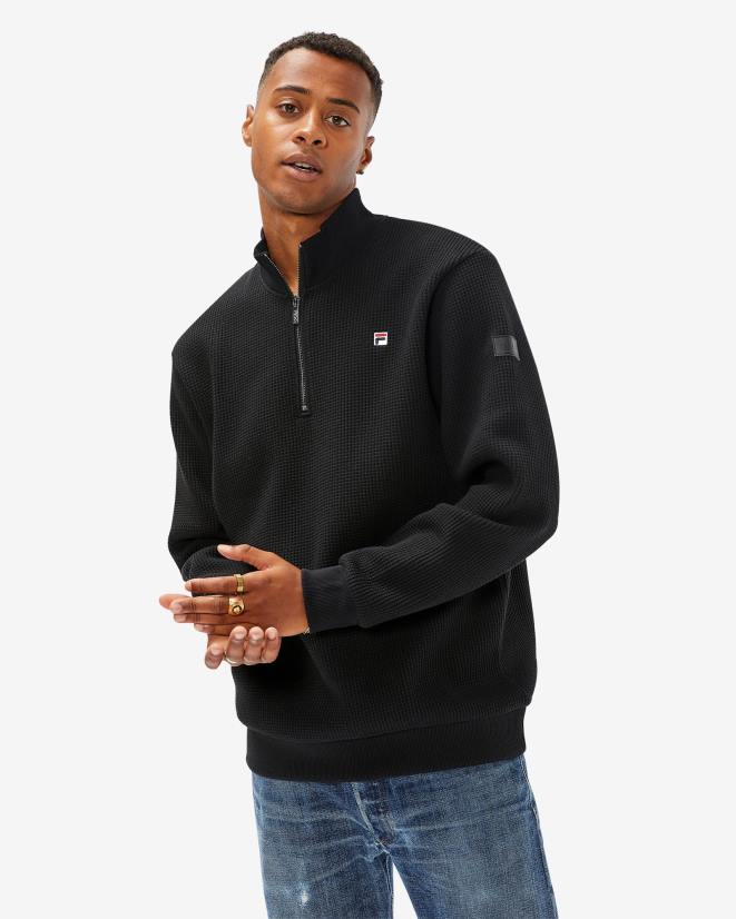 שָׁחוֹר FILA תג גברים שחור 2.0 qtr zip fila 68LF2604