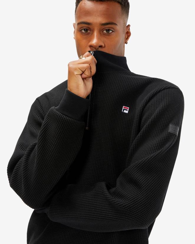 שָׁחוֹר FILA תג גברים שחור 2.0 qtr zip fila 68LF2604