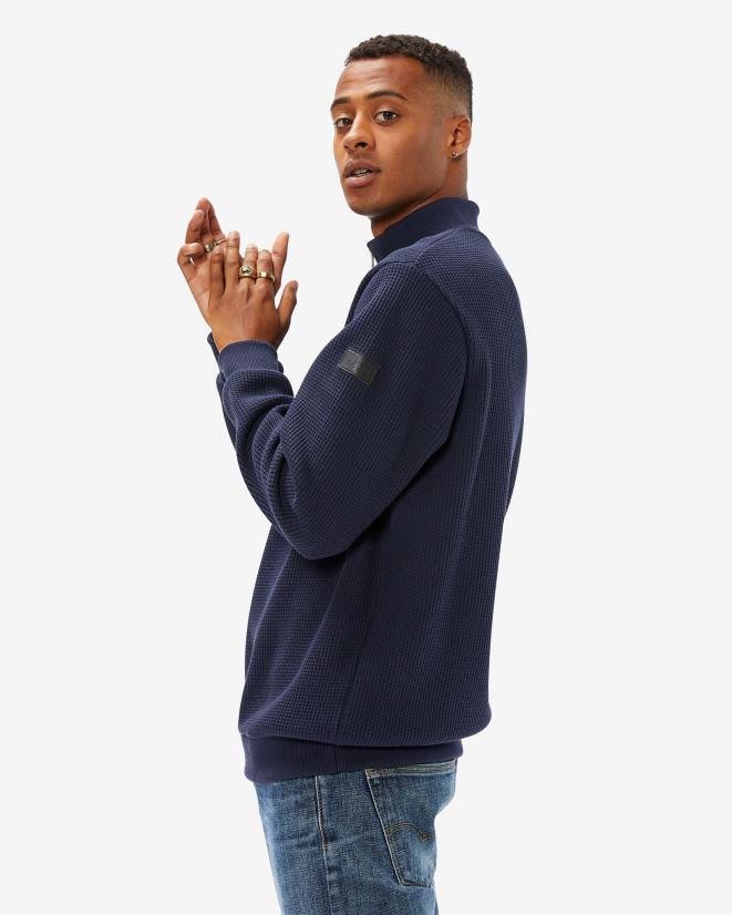 חיל הים החדש FILA תג גברים 2.0 qtr zip new navy fila 68LF2633