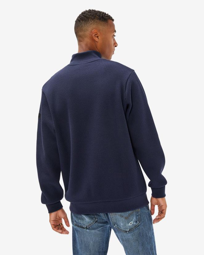 חיל הים החדש FILA תג גברים 2.0 qtr zip new navy fila 68LF2633