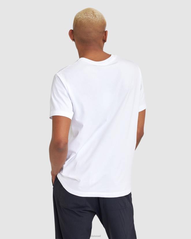 לבן FILA טי קלאסי לשני המינים 2 פילה לבן 68LF2465