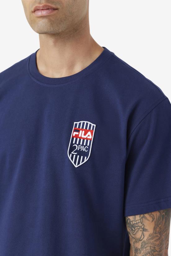 חיל הים FILA טי טלאי 2pac נייבי פילה 68LF215