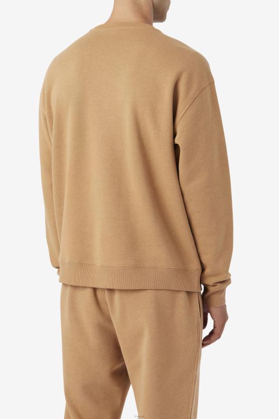 חום טבק FILA פילה טבק חום 2pac צוות צמר פליס 68LF514