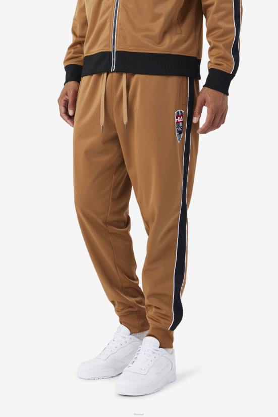 טבק חום/לבן FILA טבק חום/לבן 2pac מכנסיים פילה 68LF894