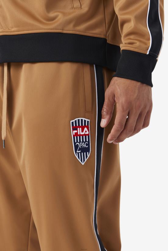 טבק חום/לבן FILA טבק חום/לבן 2pac מכנסיים פילה 68LF894