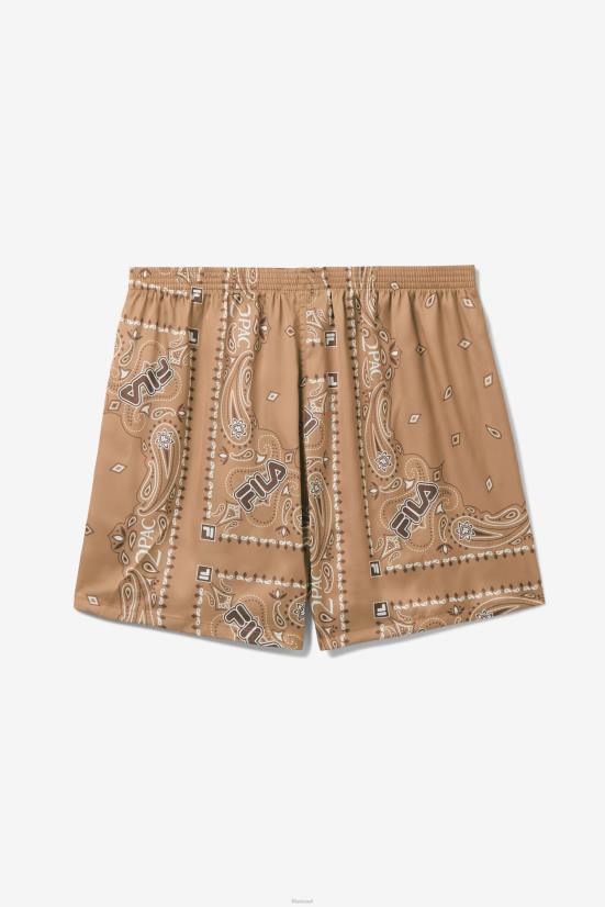 טבק חום/לבן FILA בוקסר פילה טבק בהדפס בנדנה 2pac חום/לבן 68LF962