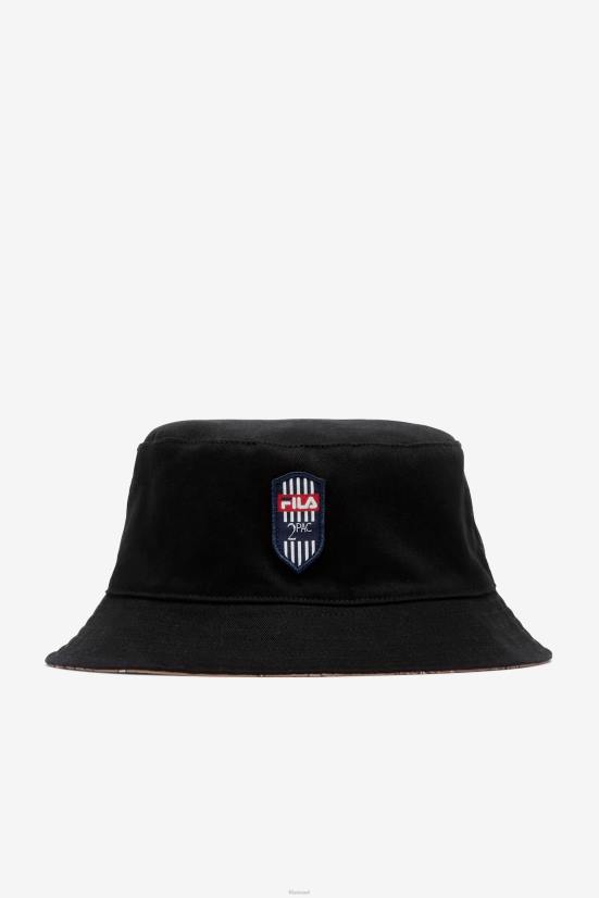 שחור/חום טבק FILA שחור/חום טבק 2pac כובע פילה 68LF966