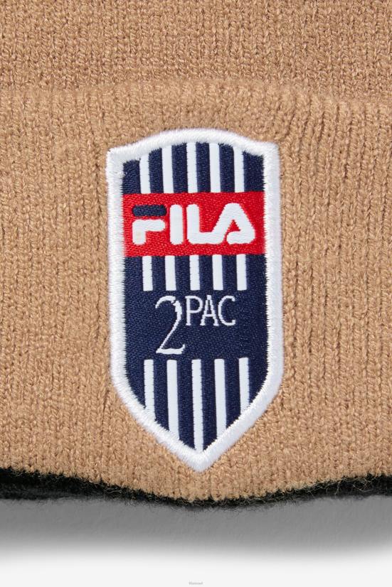 טבק חום/שחור FILA פילה טבק חום/שחור 2pac beanie 68LF964