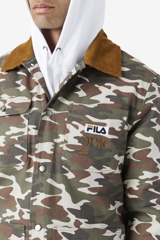 הדפס קאמו/חום ברונזה FILA מעיל 2pac הדפס fila camo/חום ברונזה 68LF776