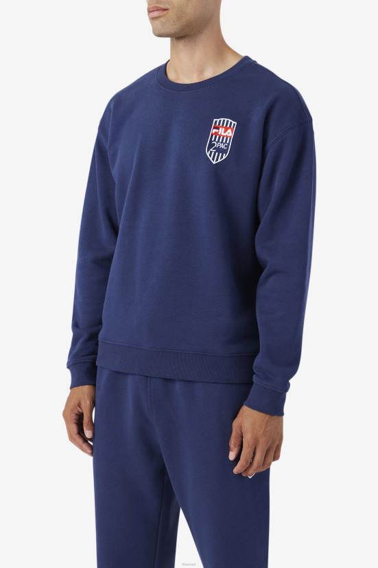 חיל הים FILA צוות טלאי צמר 2pac fila navy 68LF512