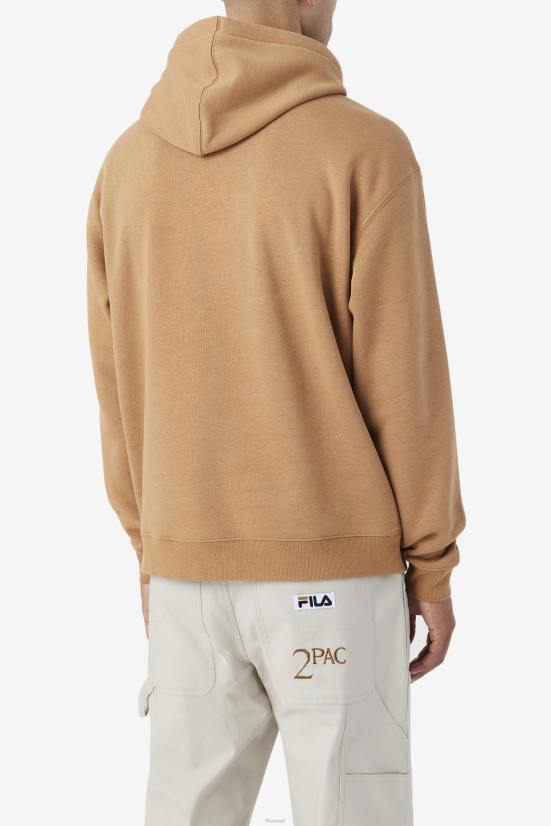 חום טבק FILA קפוצ'ון 2pac patch fila טבק חום 68LF476