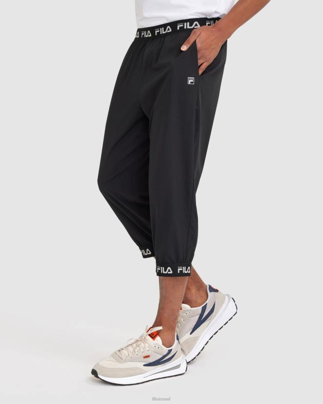 שָׁחוֹר FILA ווייד 3/4 מכנס שחור פילה לגברים 68LF2423