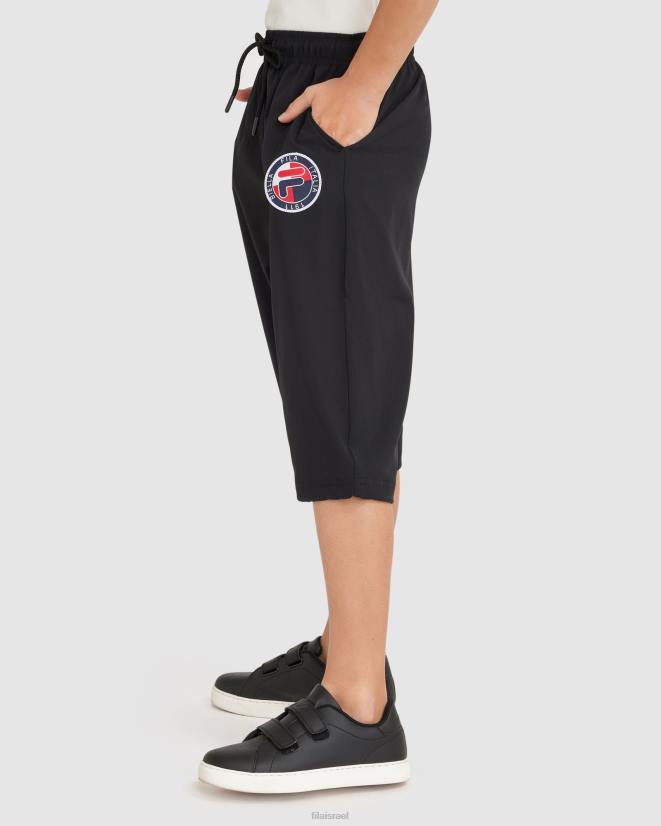 שָׁחוֹר FILA נער שחור ריאן 3/4 מכנס פילה 68LF3090