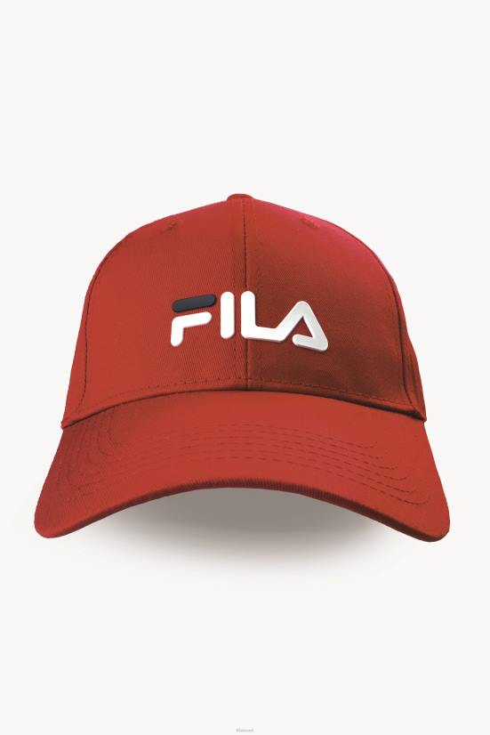 סיני אדום FILA כובע אבא בגוון סיני 68LF1024