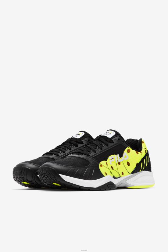 שחור/לבן/צהוב FILA שחור/לבן/צהוב לגברים אזור מטח פילה 68LF1122