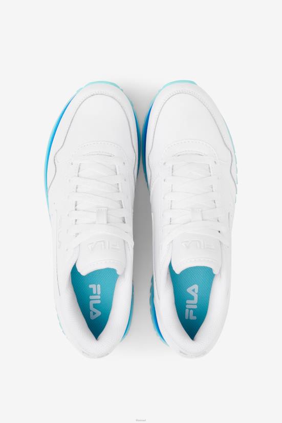 לבן / נייבי / כחול ארובה FILA פילה פס מסלול נשים לבן/ נייבי/ארובה כחול 68LF1296