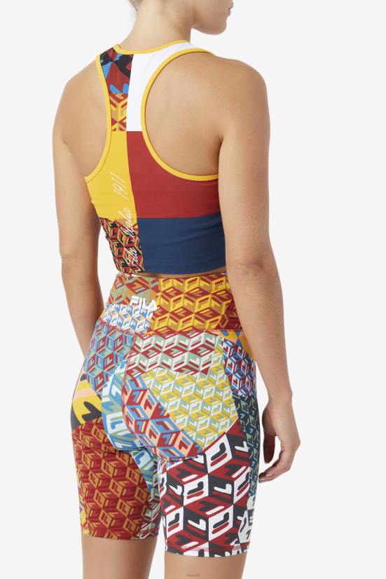 צהוב/לבן/רוברב/אוקיינוס FILA צהוב/לבן/ריבס/אוקיינוס ​​ג'ורי טנק פילה 68LF1380