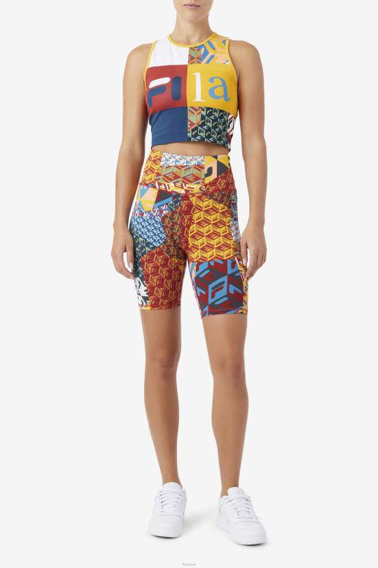 צהוב/לבן/רוברב/אוקיינוס FILA צהוב/לבן/ריבס/אוקיינוס ​​ג'ורי טנק פילה 68LF1380