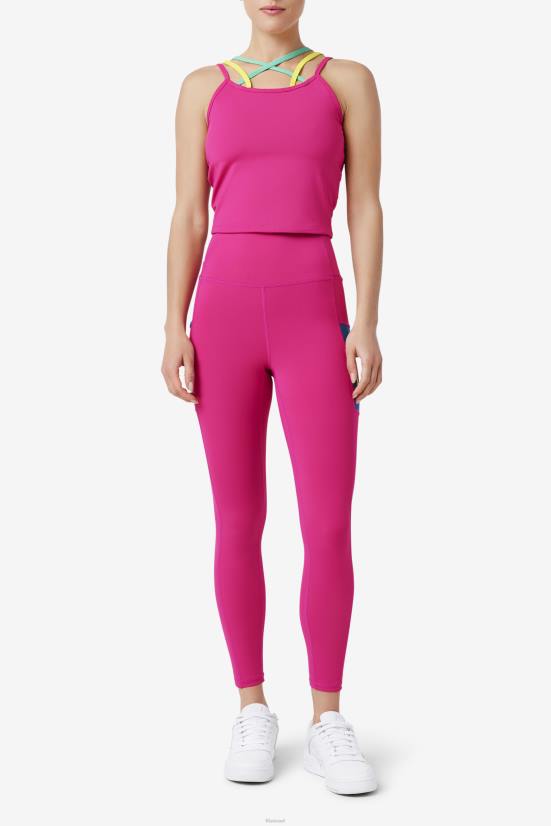 פוקסיה של פסטיבל FILA פילה ססיליה רצועות טנק פסטיבל פוקסיה 68LF1381