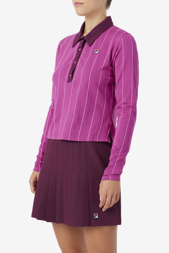 יין אודם/פוטפורי/ענבים FILA פילה רוז'/פוטפורי/יין ענבים ג'אדה פולו עם שרוול ארוך 68LF1384