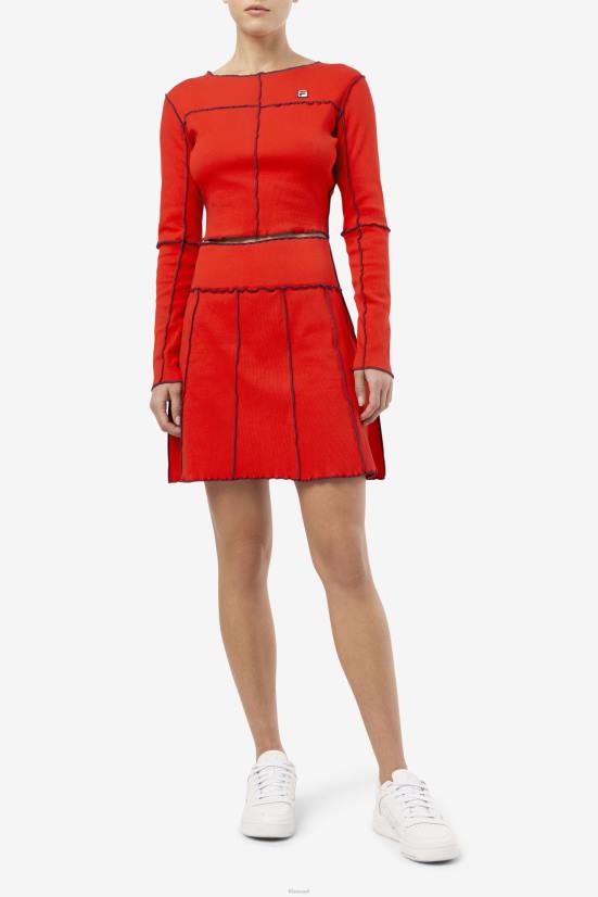 אָדוֹם FILA עליונית פילה אדומה ברוקלין 68LF1396