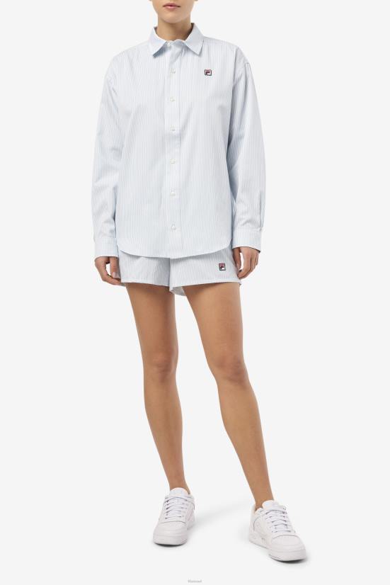 כחול לבן FILA חולצת שמלת אריאלה כחול/לבן פילה 68LF1397