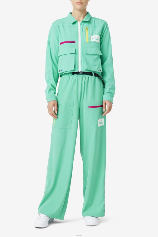 ירוק ימי FILA חולצת רוכסן אלינה ירוק ימית פילה 68LF1416