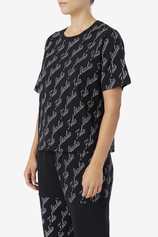 שחור/גן FILA טי פילה אליזבת שחור/גרדניה 68LF1459